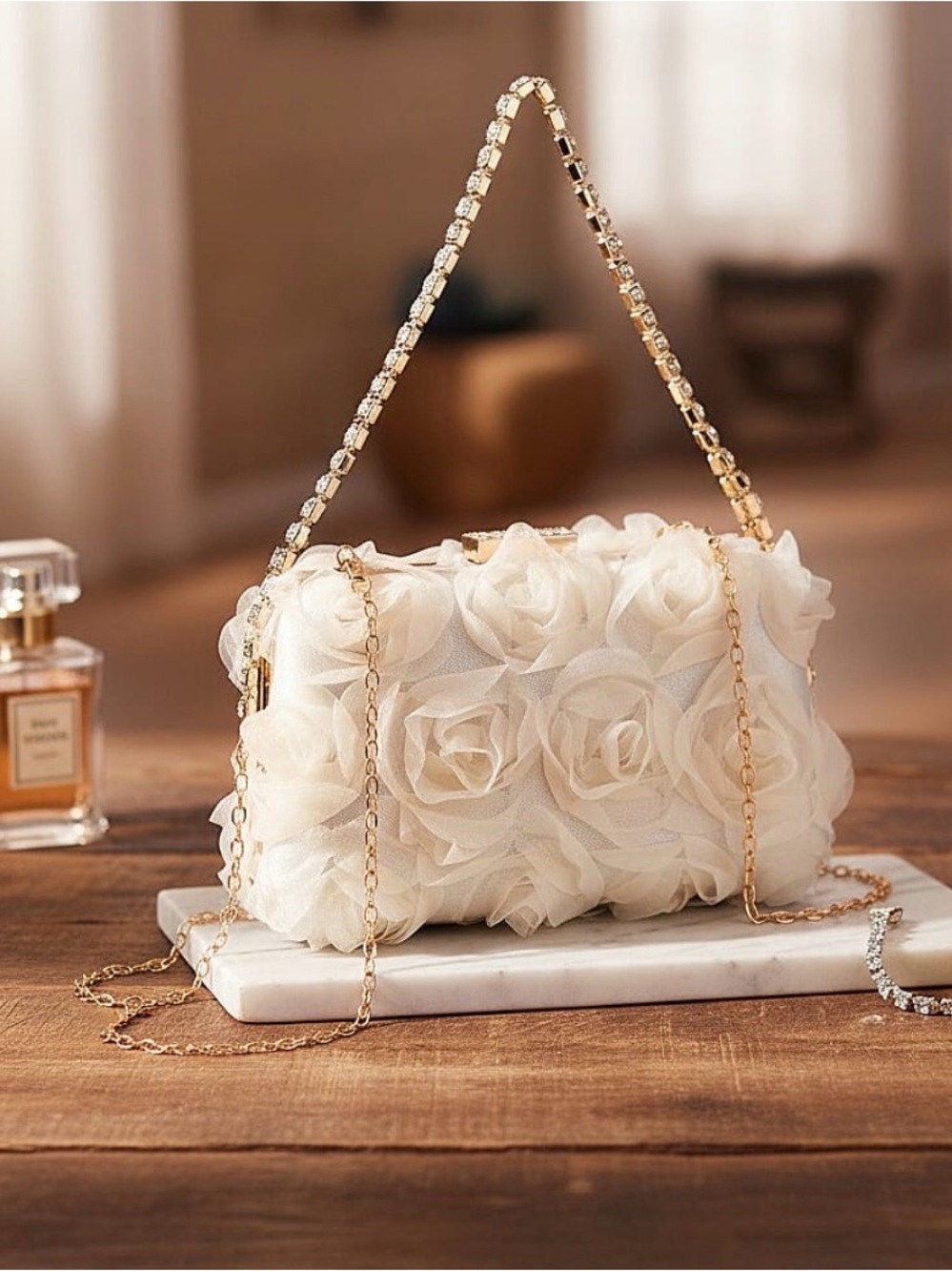 Rose Crystal Handbag